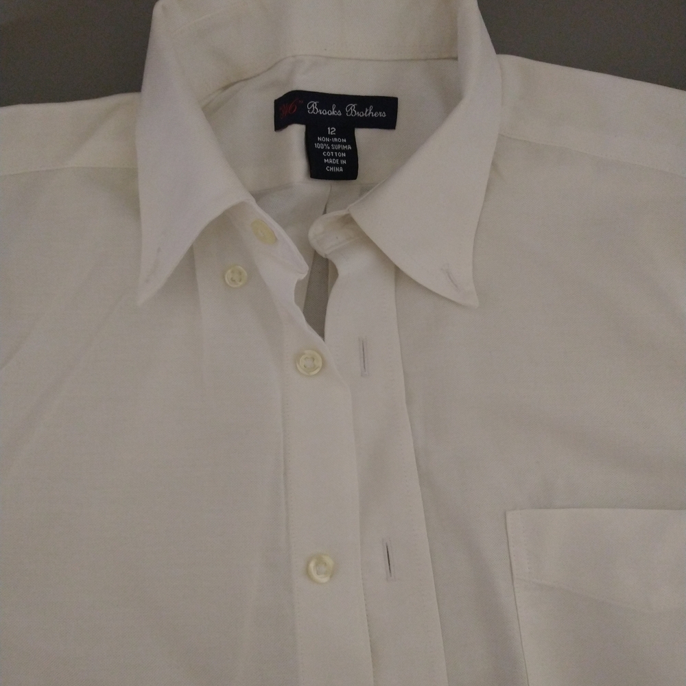 Brooks Brothers White Button Down Shirt